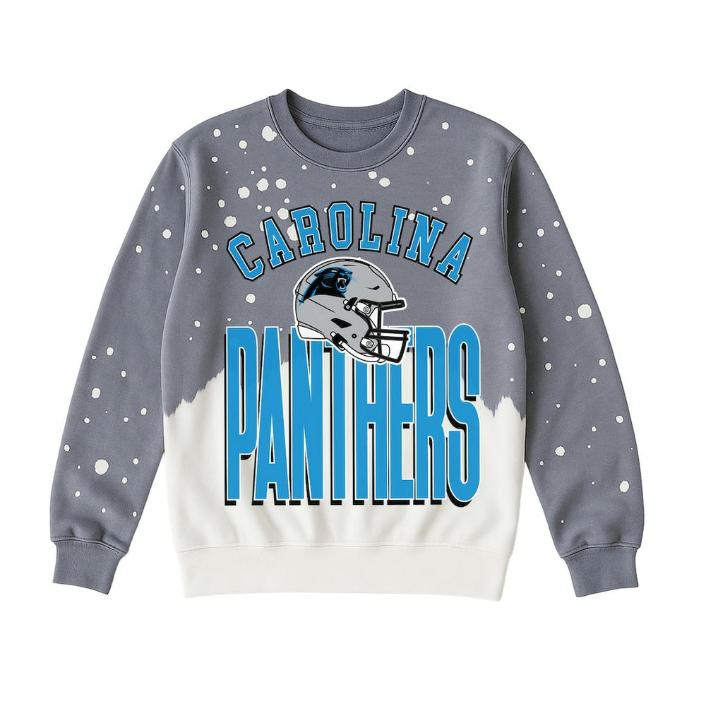 Carolina Panthers Gameday Couture Women's Arch Rivals Faded Wash Sweatshirt - Gray sale