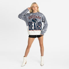 Chicago Bears Gameday Couture Women's Arch Rivals Faded Wash Sweatshirt - Gray for sale