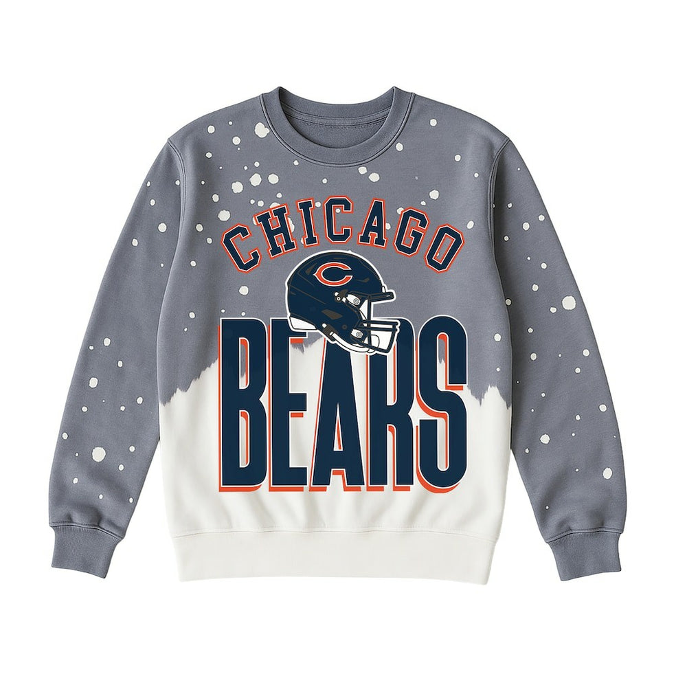 Chicago Bears Gameday Couture Women's Arch Rivals Faded Wash Sweatshirt - Gray for sale