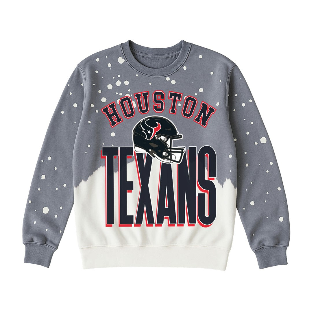 Houston Texans Gameday Couture Women's Arch Rivals Faded Wash Sweatshirt - Gray discount
