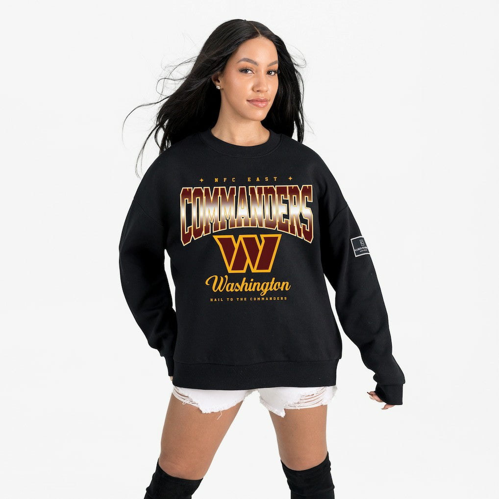 Washington Commanders Gameday Couture Women's Powerhouse Play Premium Fleece Sweatshirt - Black for sale