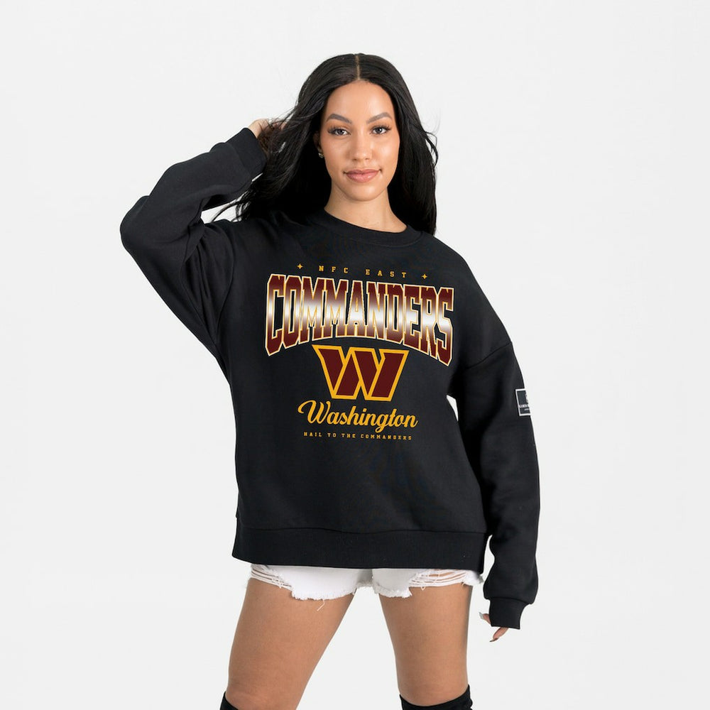Washington Commanders Gameday Couture Women's Powerhouse Play Premium Fleece Sweatshirt - Black for sale