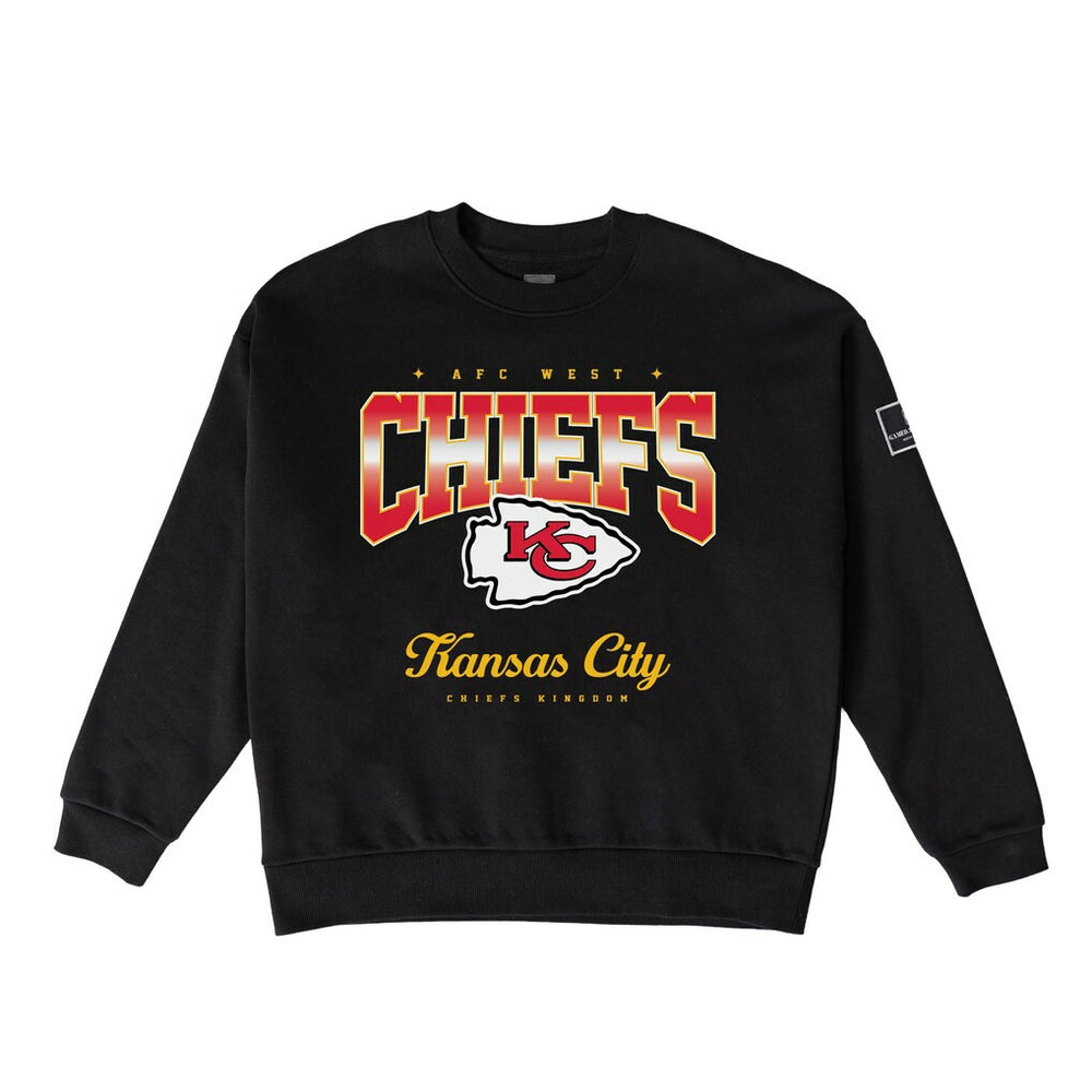 Kansas City Chiefs Gameday Couture Women's Powerhouse Play Premium Fleece Sweatshirt - Black for sale