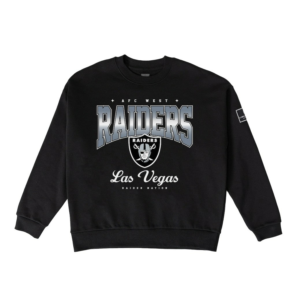 Las Vegas Raiders Gameday Couture Women's Powerhouse Play Premium Fleece Sweatshirt - Black sale