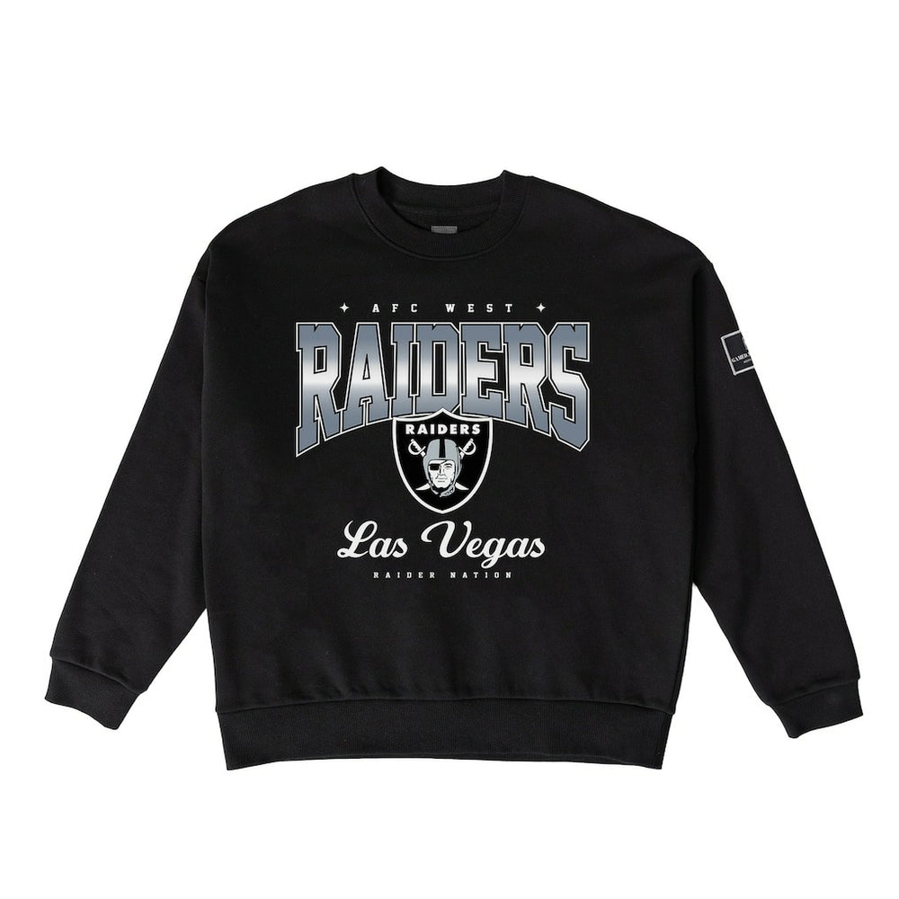 Las Vegas Raiders Gameday Couture Women's Powerhouse Play Premium Fleece Sweatshirt - Black sale
