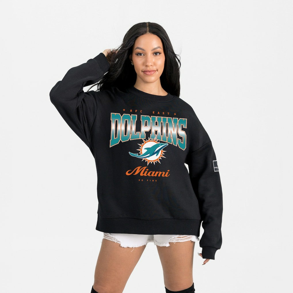 Miami Dolphins Gameday Couture Women's Powerhouse Play Premium Fleece Sweatshirt - Black online