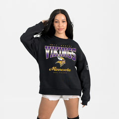 Minnesota Vikings Gameday Couture Women's Powerhouse Play Premium Fleece Sweatshirt - Black outlet