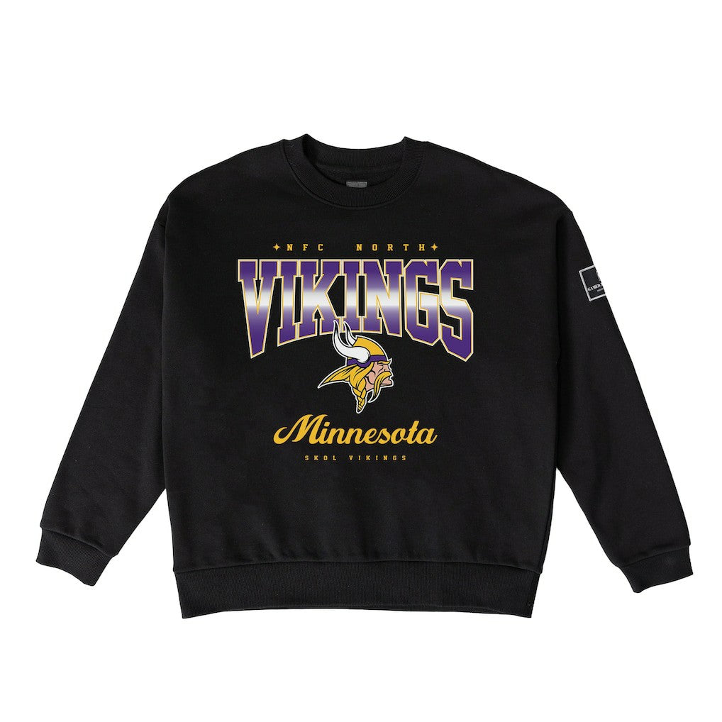 Minnesota Vikings Gameday Couture Women's Powerhouse Play Premium Fleece Sweatshirt - Black outlet