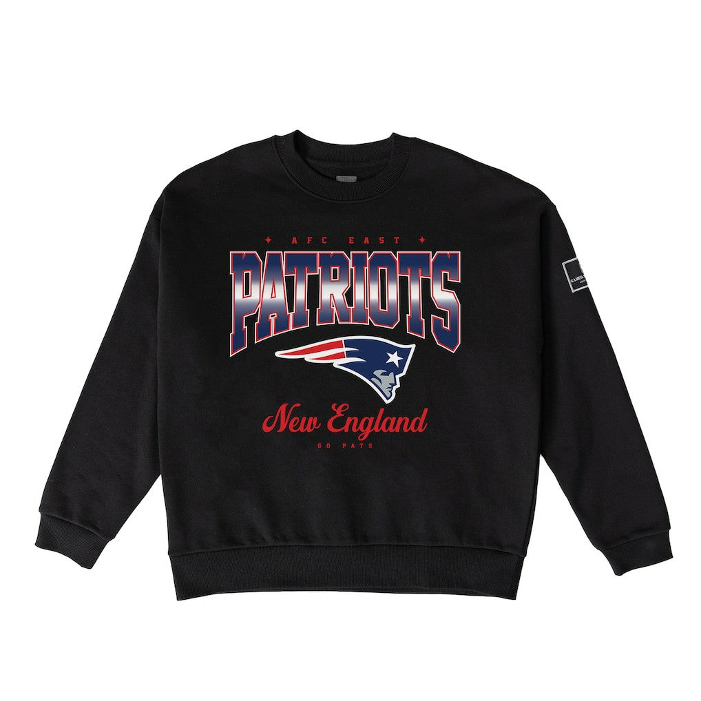 New England Patriots Gameday Couture Women's Powerhouse Play Premium Fleece Sweatshirt - Black on sale