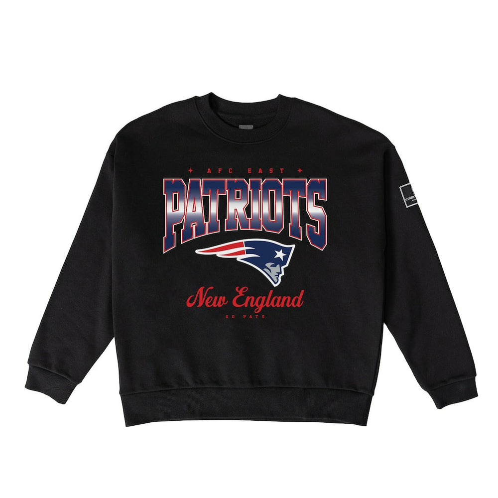 New England Patriots Gameday Couture Women's Powerhouse Play Premium Fleece Sweatshirt - Black on sale
