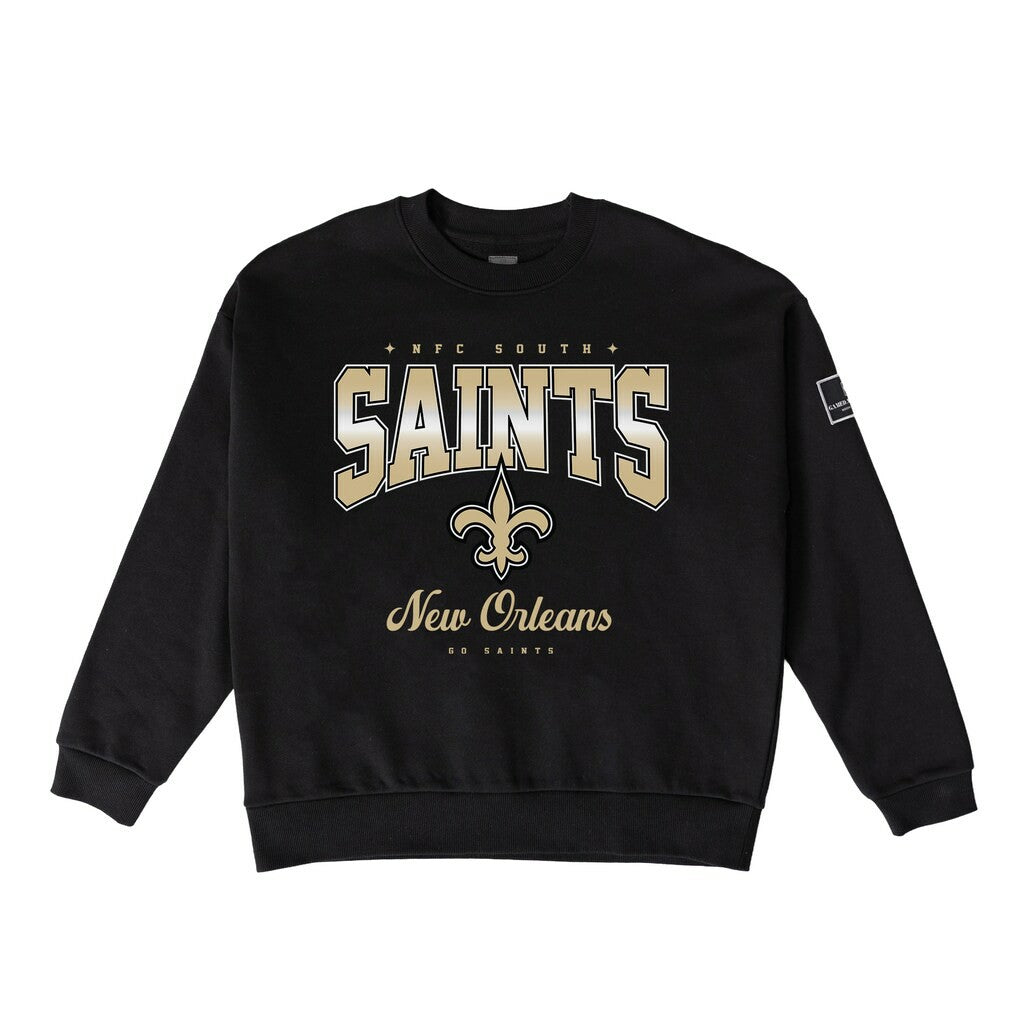 New Orleans Saints Gameday Couture Women's Powerhouse Play Premium Fleece Sweatshirt - Black on sale