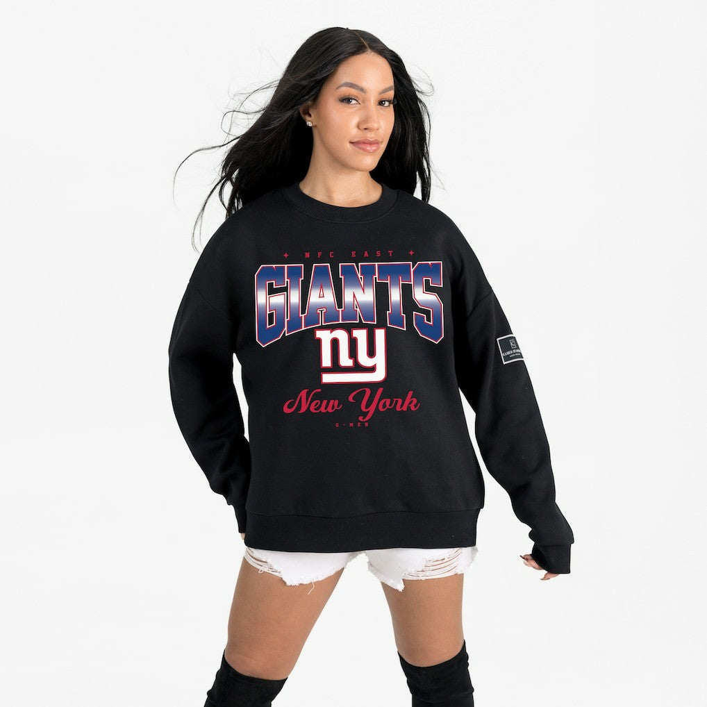 New York Giants Gameday Couture Women's Powerhouse Play Premium Fleece Sweatshirt - Black outlet
