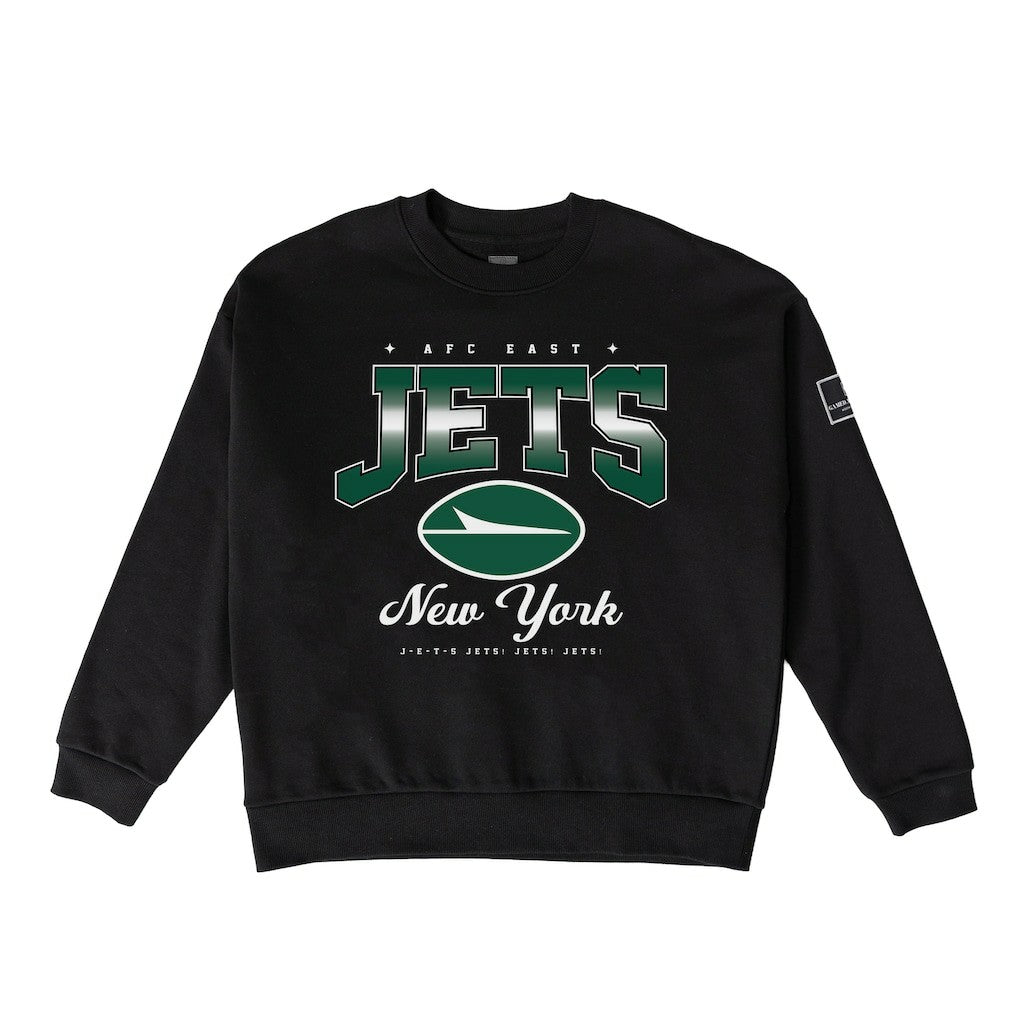 New York Jets Gameday Couture Women's Powerhouse Play Premium Fleece Sweatshirt - Black discount