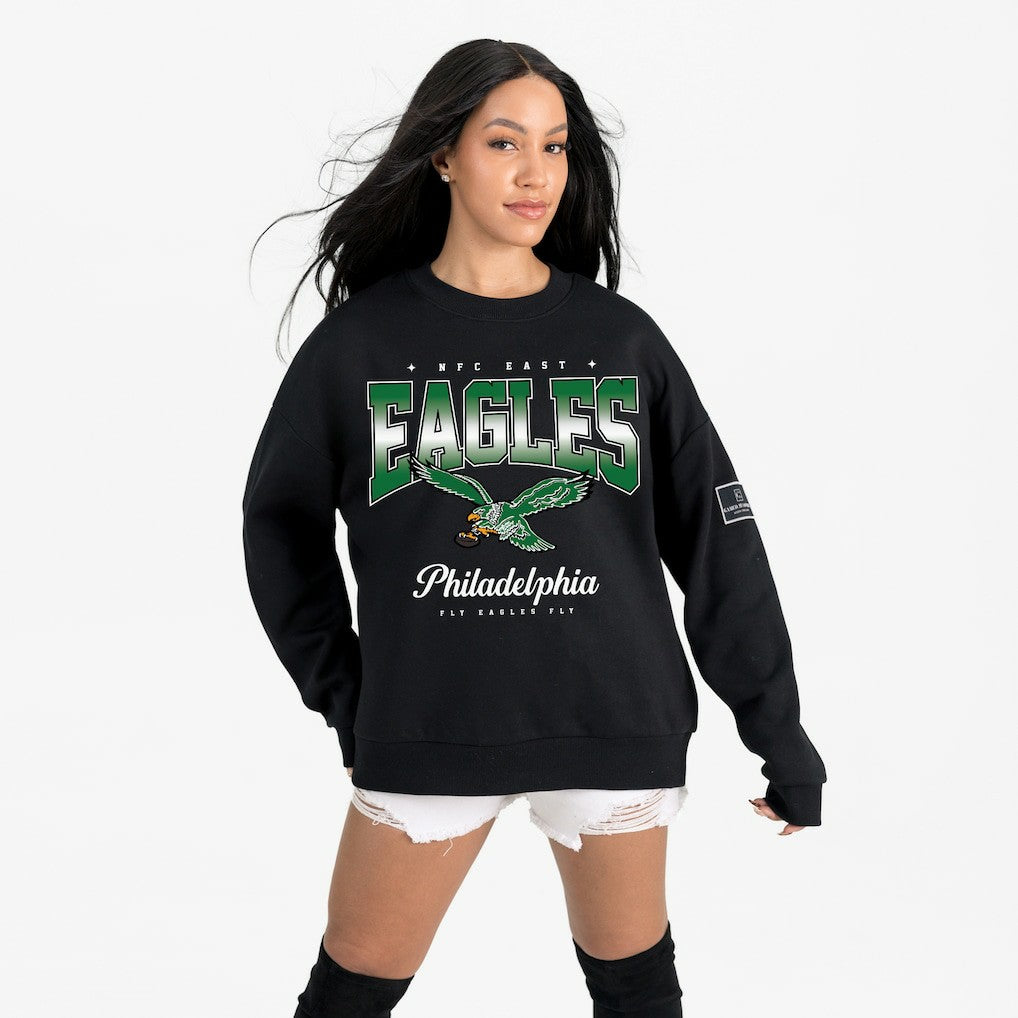 Philadelphia Eagles Gameday Couture Women's Powerhouse Play Premium Fleece Sweatshirt - Black online