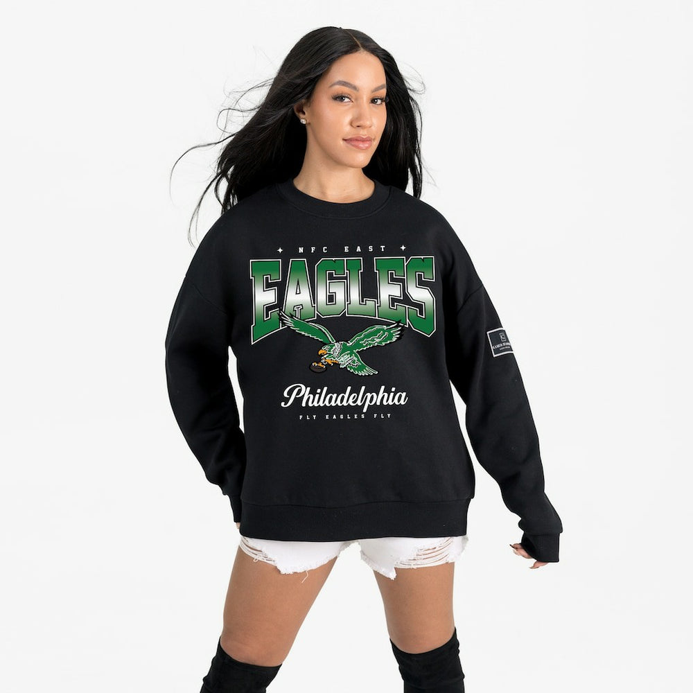 Philadelphia Eagles Gameday Couture Women's Powerhouse Play Premium Fleece Sweatshirt - Black online