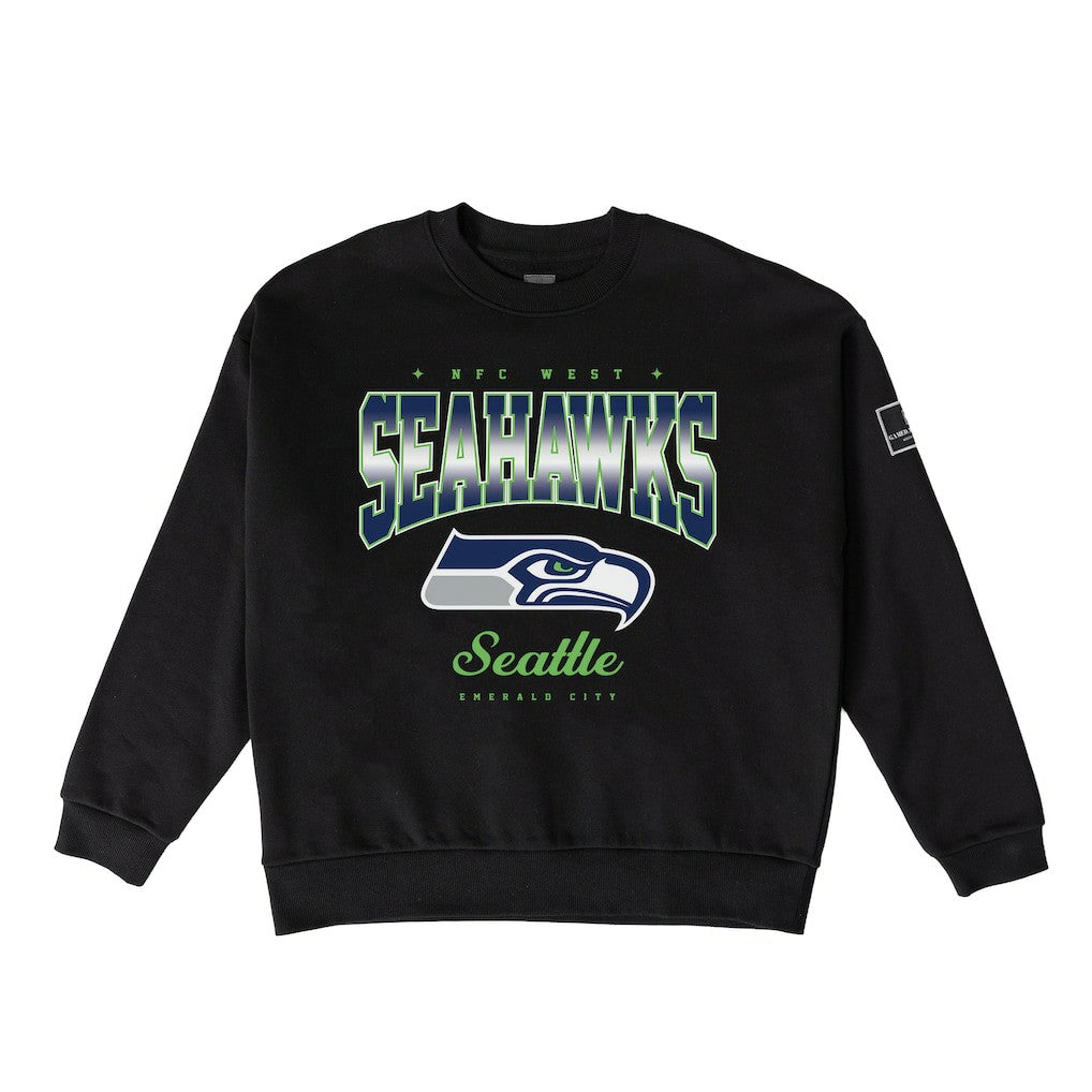 Seattle Seahawks Gameday Couture Women's Powerhouse Play Premium Fleece Sweatshirt - Black discount