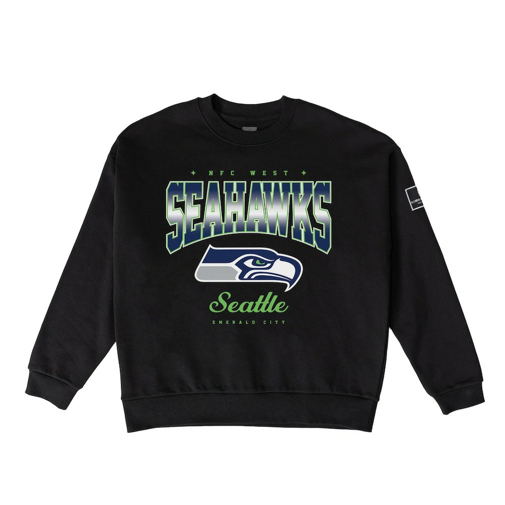 Seattle Seahawks Gameday Couture Women's Powerhouse Play Premium Fleece Sweatshirt - Black discount