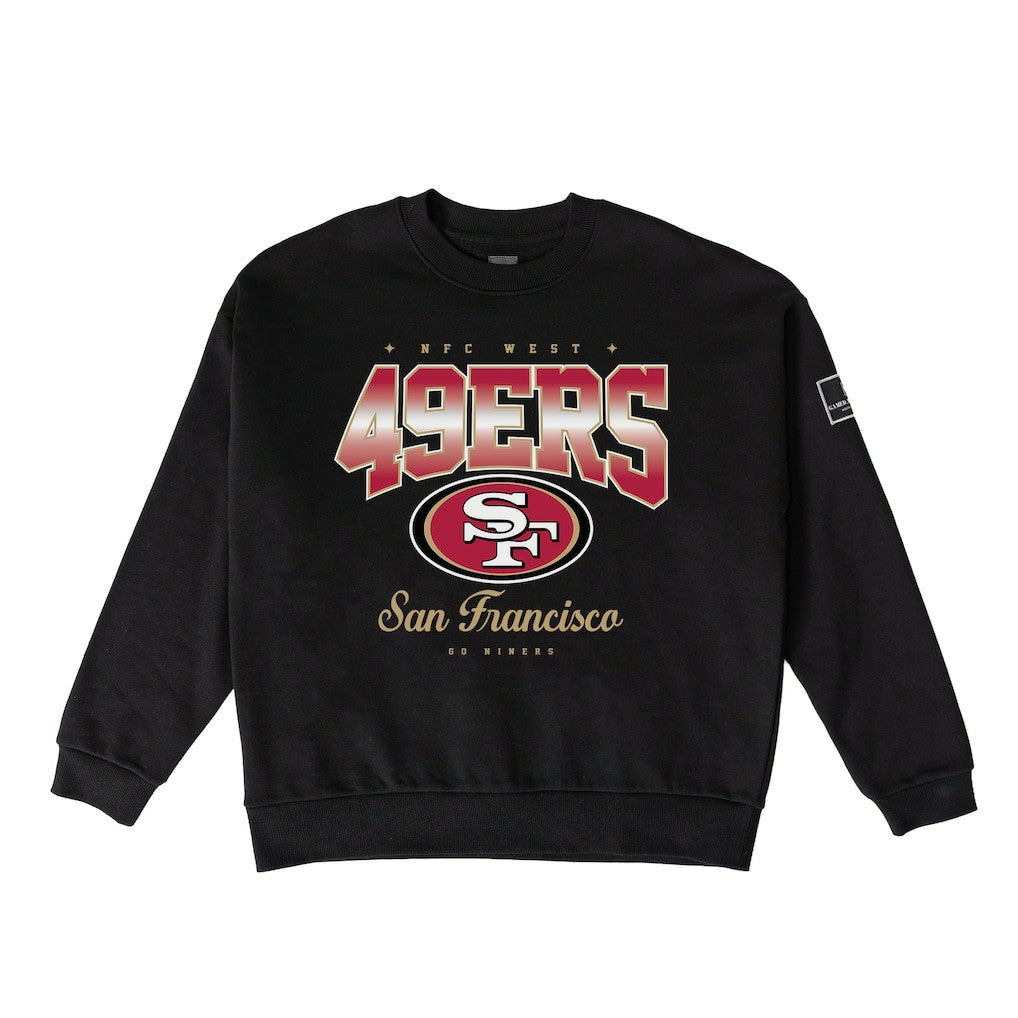 San Francisco 49ers Gameday Couture Women's Powerhouse Play Premium Fleece Sweatshirt - Black cheap