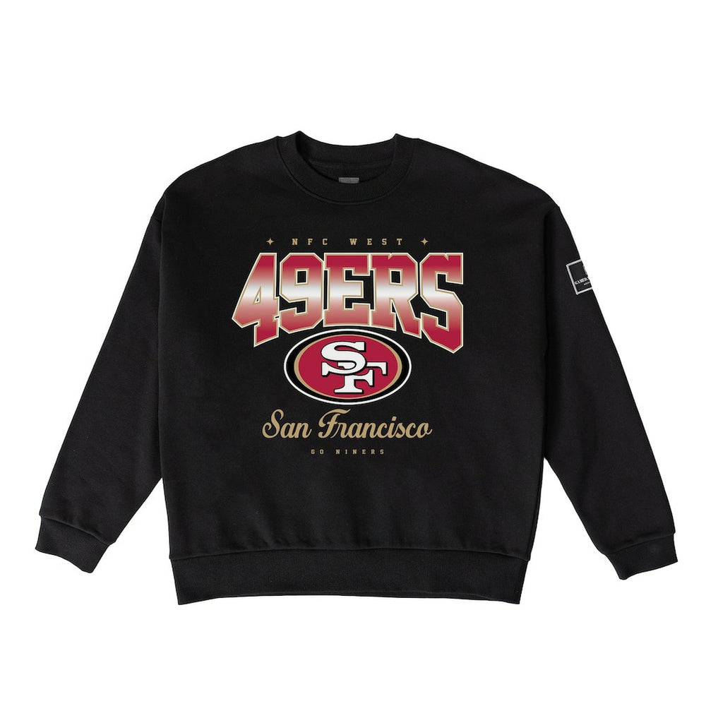 San Francisco 49ers Gameday Couture Women's Powerhouse Play Premium Fleece Sweatshirt - Black cheap