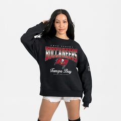 Tampa Bay Buccaneers Gameday Couture Women's Powerhouse Play Premium Fleece Sweatshirt - Black for sale
