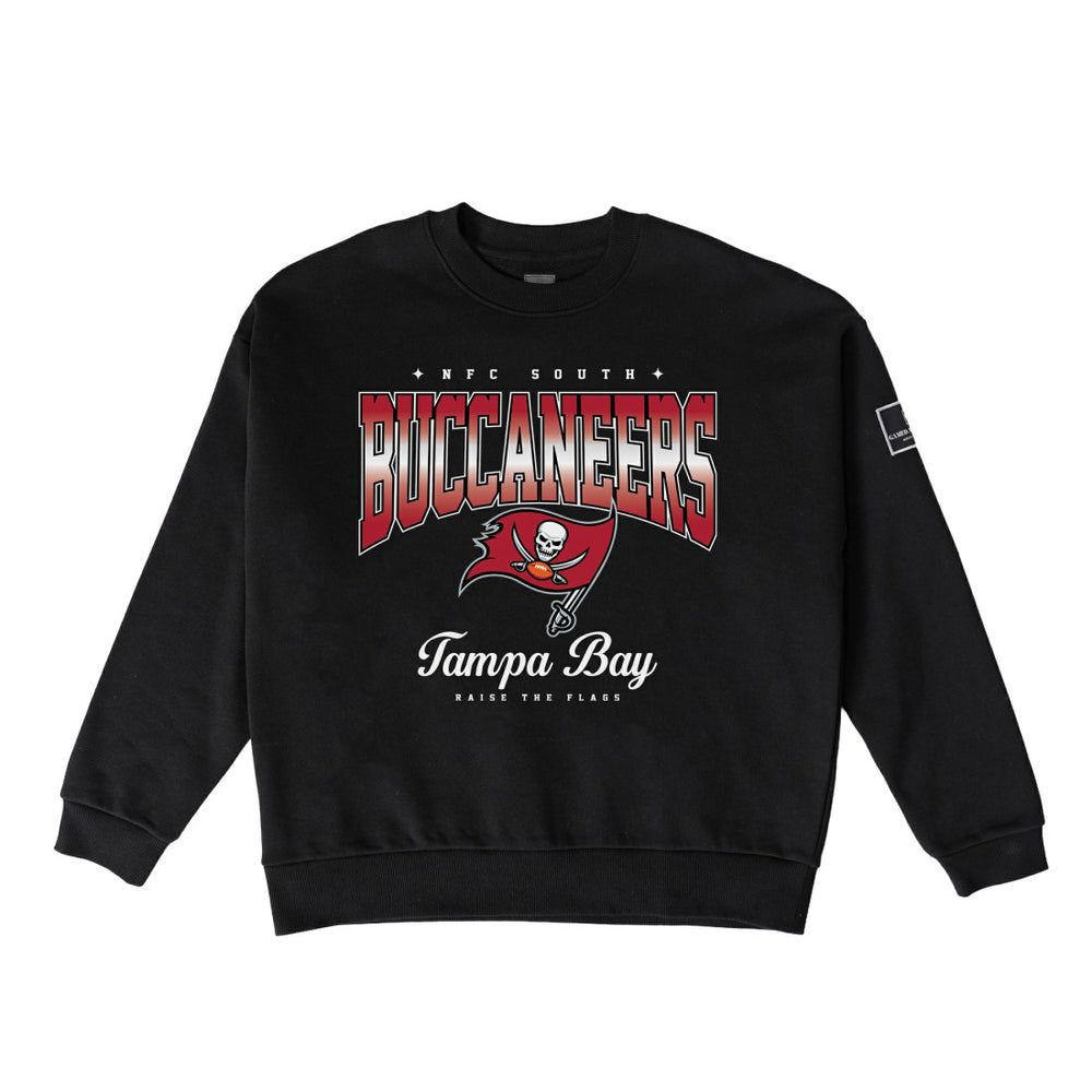 Tampa Bay Buccaneers Gameday Couture Women's Powerhouse Play Premium Fleece Sweatshirt - Black for sale