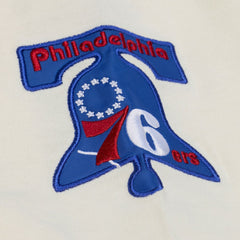 Philadelphia 76ers Hardwood Classics Chainstitch Premium T-Shirt - Cream discount