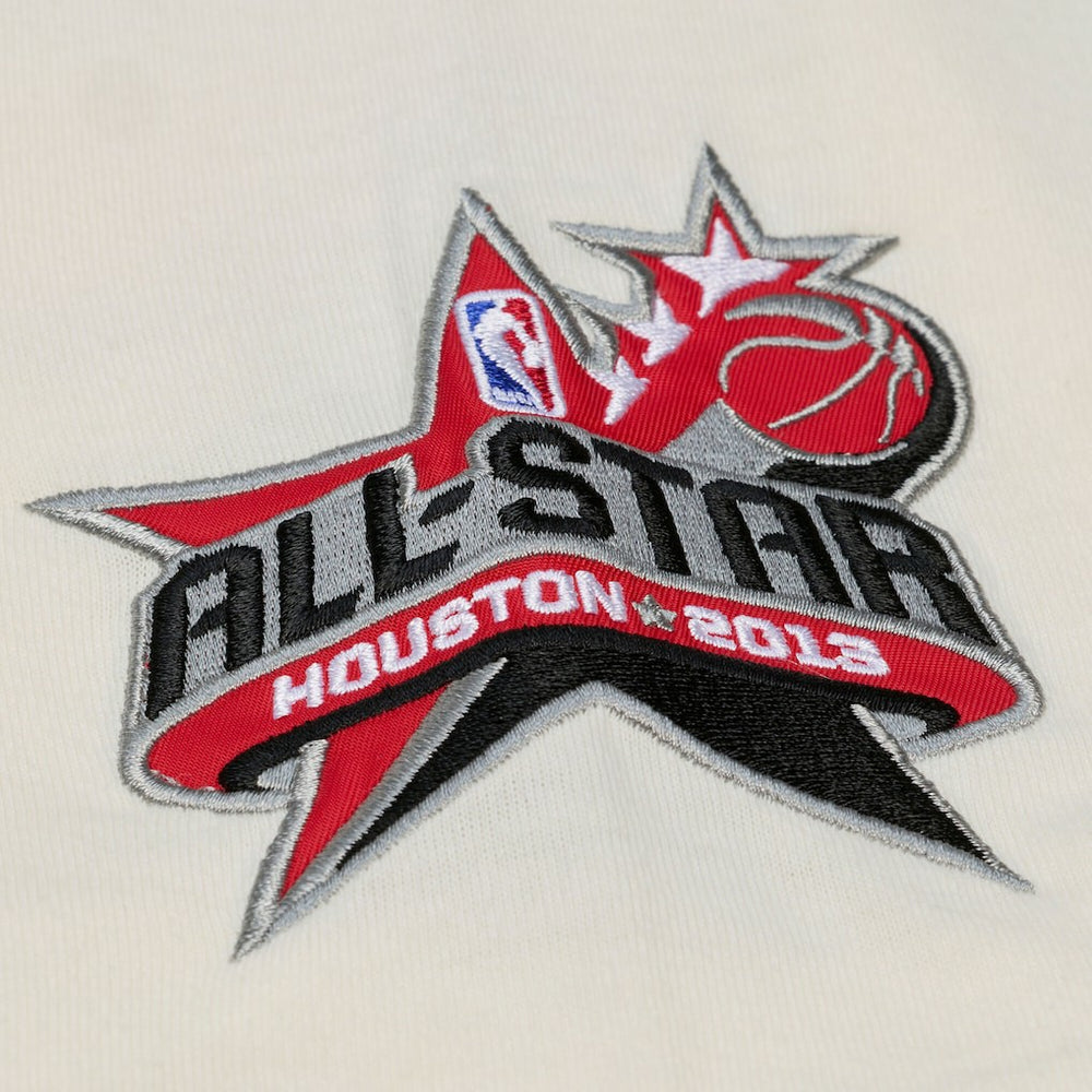 Houston Rockets Hardwood Classics Chainstitch Premium T-Shirt - Cream discount