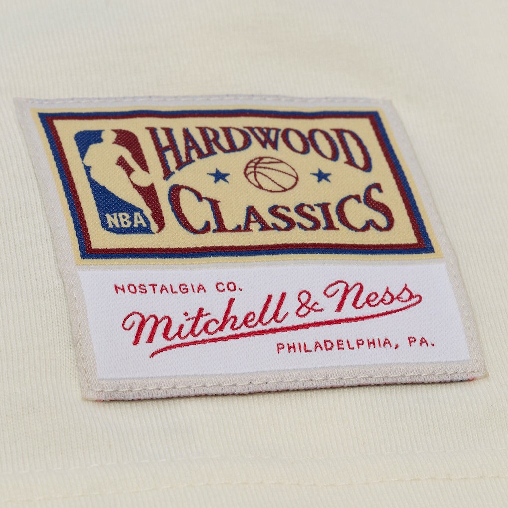 Chicago Bulls Hardwood Classics Chainstitch Premium T-Shirt sale - Cream online