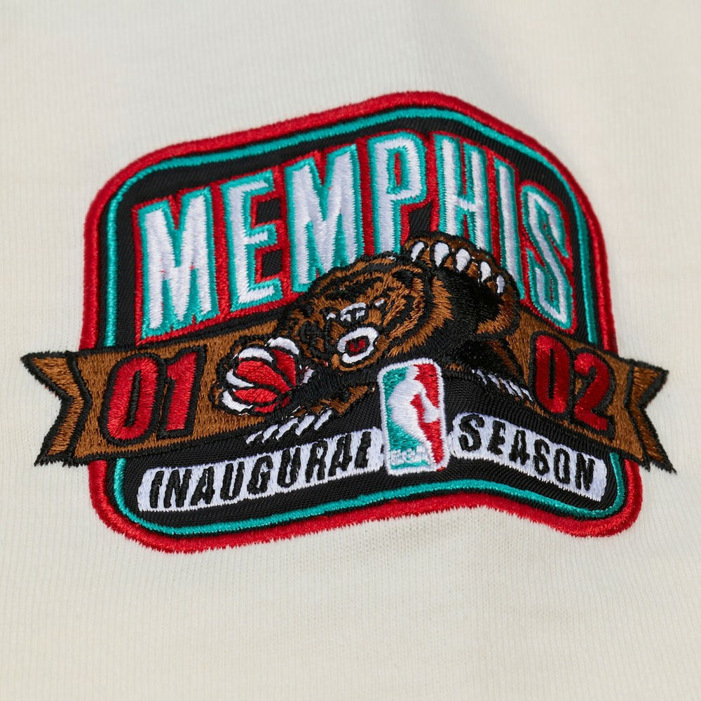 Memphis Grizzlies Hardwood Classics Chainstitch Premium T-Shirt - Cream shop