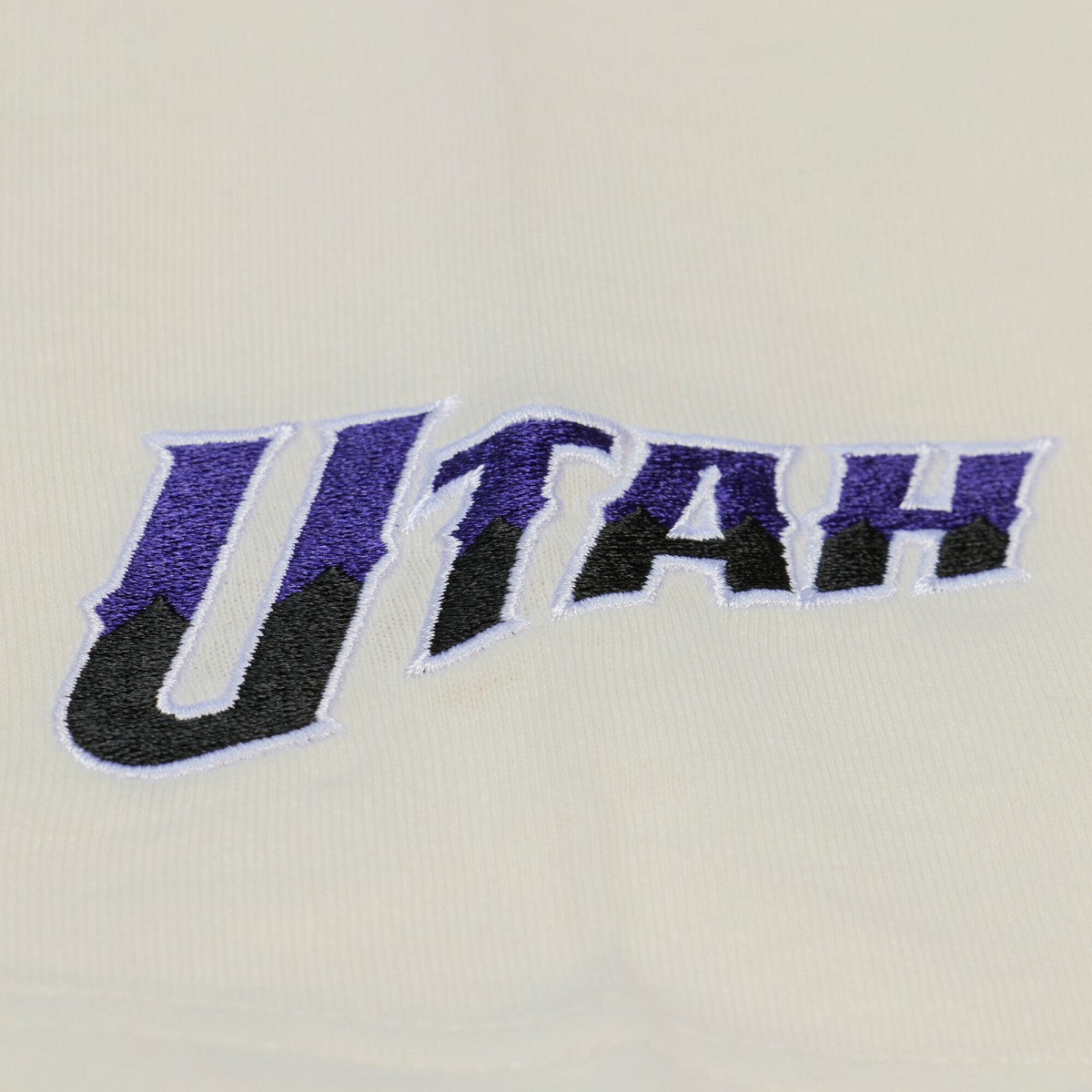 Utah Jazz Hardwood Classics Chainstitch Premium T-Shirt - Cream online