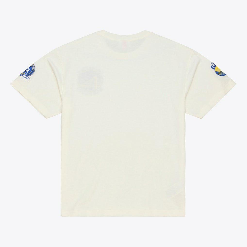 Golden State Warriors Hardwood Classics Chainstitch Premium T-Shirt sale - Cream cheap