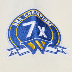 Golden State Warriors Hardwood Classics Chainstitch Premium T-Shirt sale - Cream cheap
