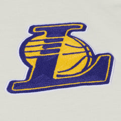Los Angeles Lakers Hardwood Classics Chainstitch Premium T-Shirt - Cream discount