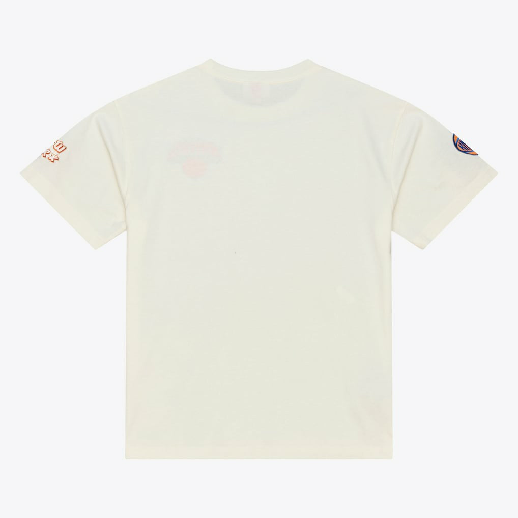 New York Knicks Hardwood Classics Chainstitch Premium T-Shirt - Cream online