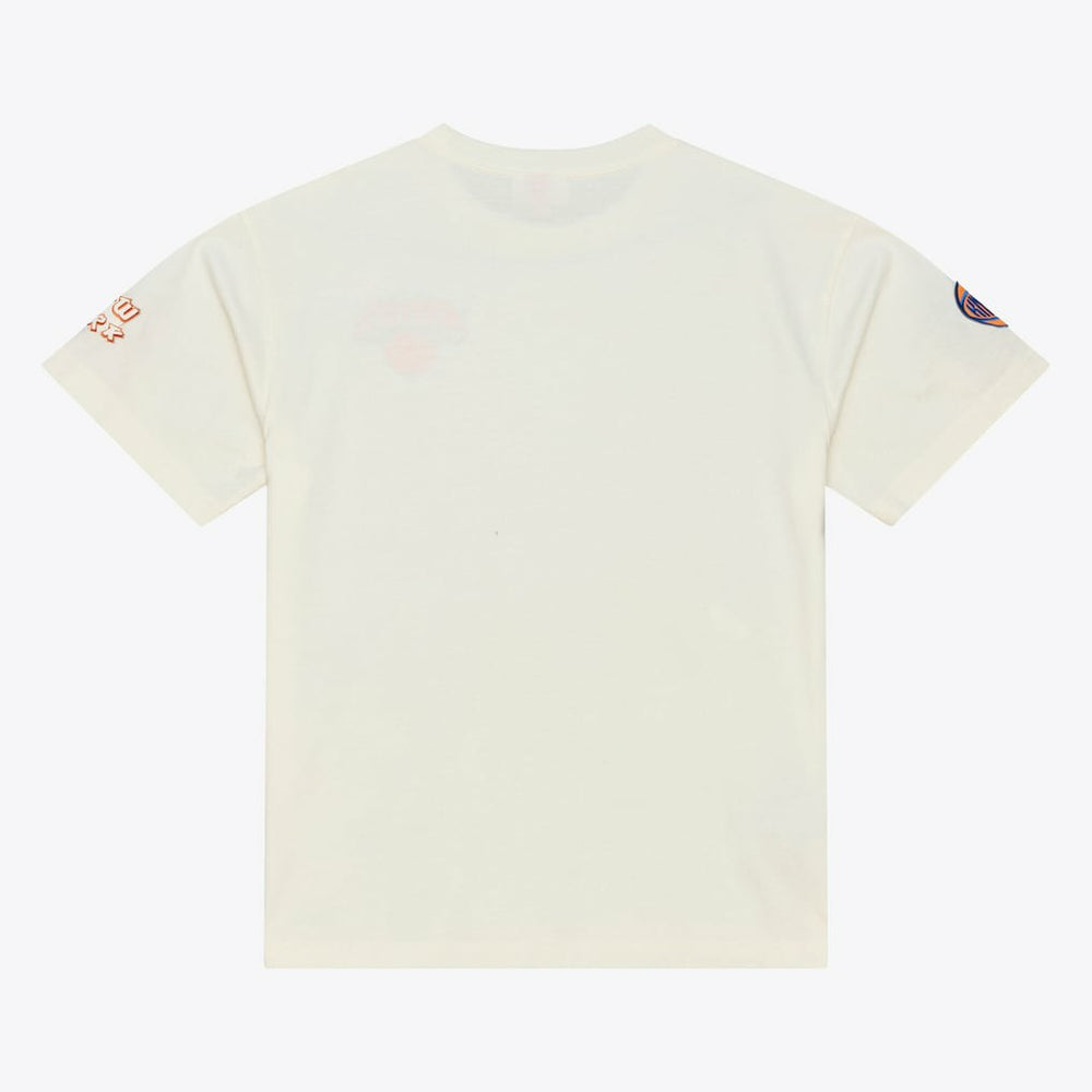 New York Knicks Hardwood Classics Chainstitch Premium T-Shirt - Cream online