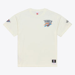 Oklahoma City Thunder Hardwood Classics Chainstitch Premium T-Shirt - Cream discount