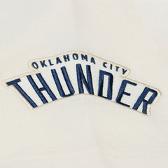 Oklahoma City Thunder Hardwood Classics Chainstitch Premium T-Shirt - Cream discount