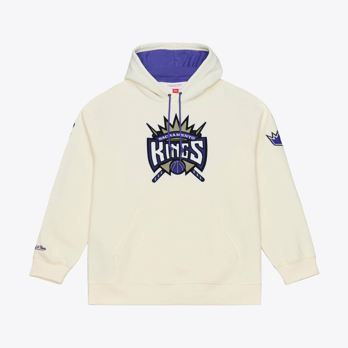 Sacramento Kings Hardwood Classics Chainstitch Premium Fleece Hoodie - Cream discount