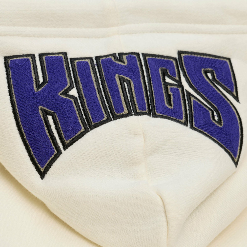 Sacramento Kings Hardwood Classics Chainstitch Premium Fleece Hoodie - Cream discount