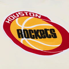 Houston Rockets Hardwood Classics Chainstitch Premium Fleece Hoodie - Cream online