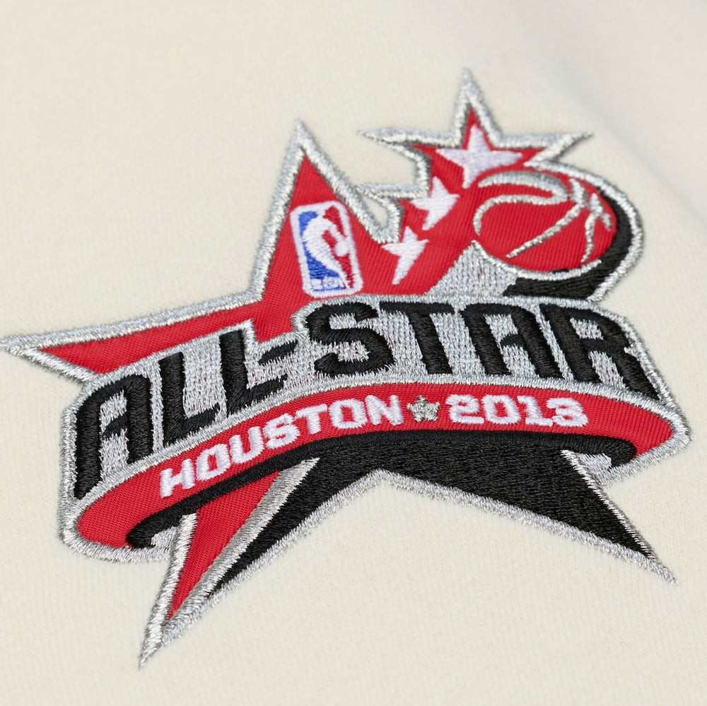 Houston Rockets Hardwood Classics Chainstitch Premium Fleece Hoodie - Cream online