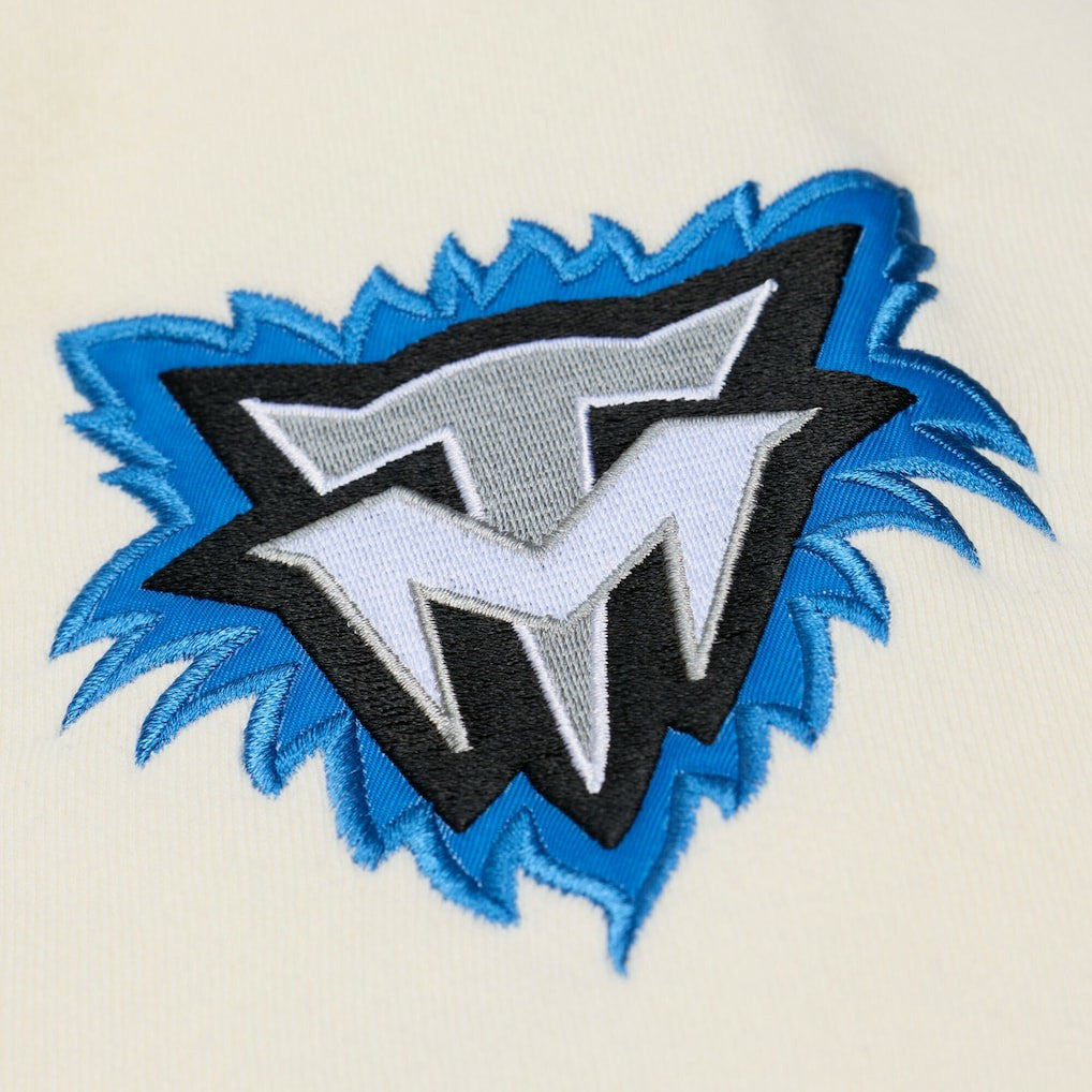 Minnesota Timberwolves Hardwood Classics Chainstitch Premium Fleece Hoodie - Cream cheap