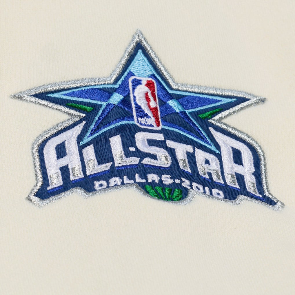 Dallas Mavericks Hardwood Classics Chainstitch Premium Fleece Hoodie sale - Cream for sale