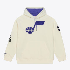 Utah Jazz Hardwood Classics Chainstitch Premium Fleece Hoodie - Cream outlet