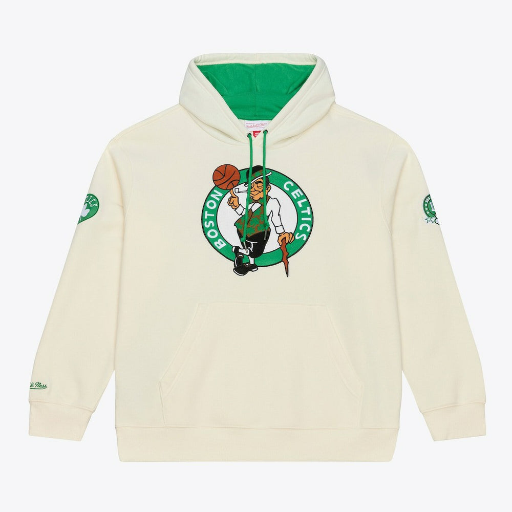 Boston Celtics Hardwood Classics Chainstitch Premium Fleece Hoodie - Cream online