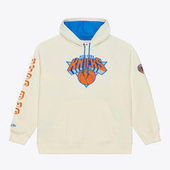 New York Knicks Hardwood Classics Chainstitch Premium Fleece Hoodie - Cream cheap