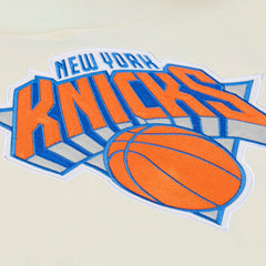 New York Knicks Hardwood Classics Chainstitch Premium Fleece Hoodie - Cream cheap