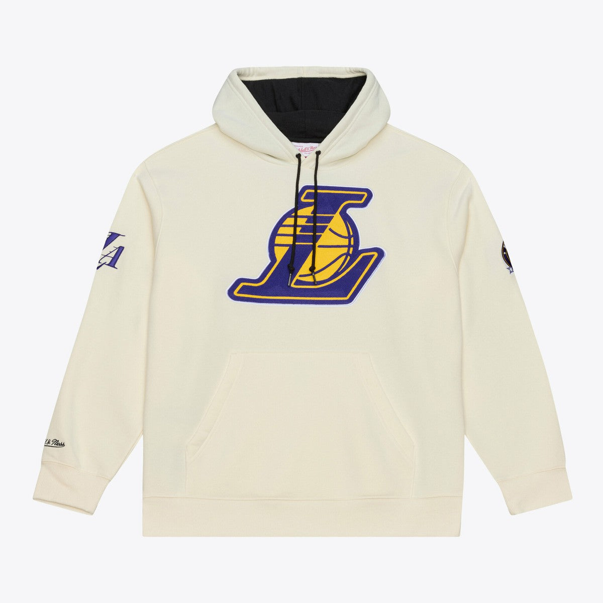 Los Angeles Lakers Hardwood Classics Chainstitch Premium Fleece Hoodie - Cream shop