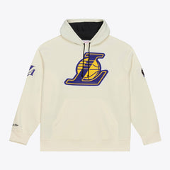 Los Angeles Lakers Hardwood Classics Chainstitch Premium Fleece Hoodie - Cream shop