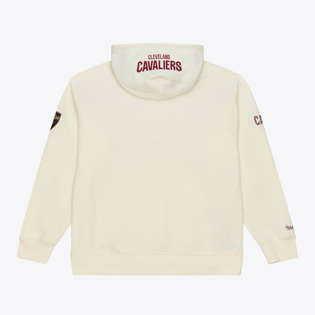 Cleveland Cavaliers Hardwood Classics Chainstitch Premium Fleece Hoodie sale - Cream for sale